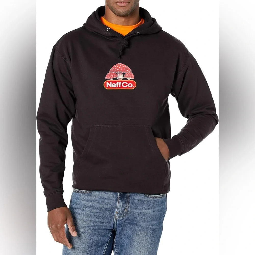 🆕NEFF Men’s Graphic Groovy Logo Skater Hoodie size Med